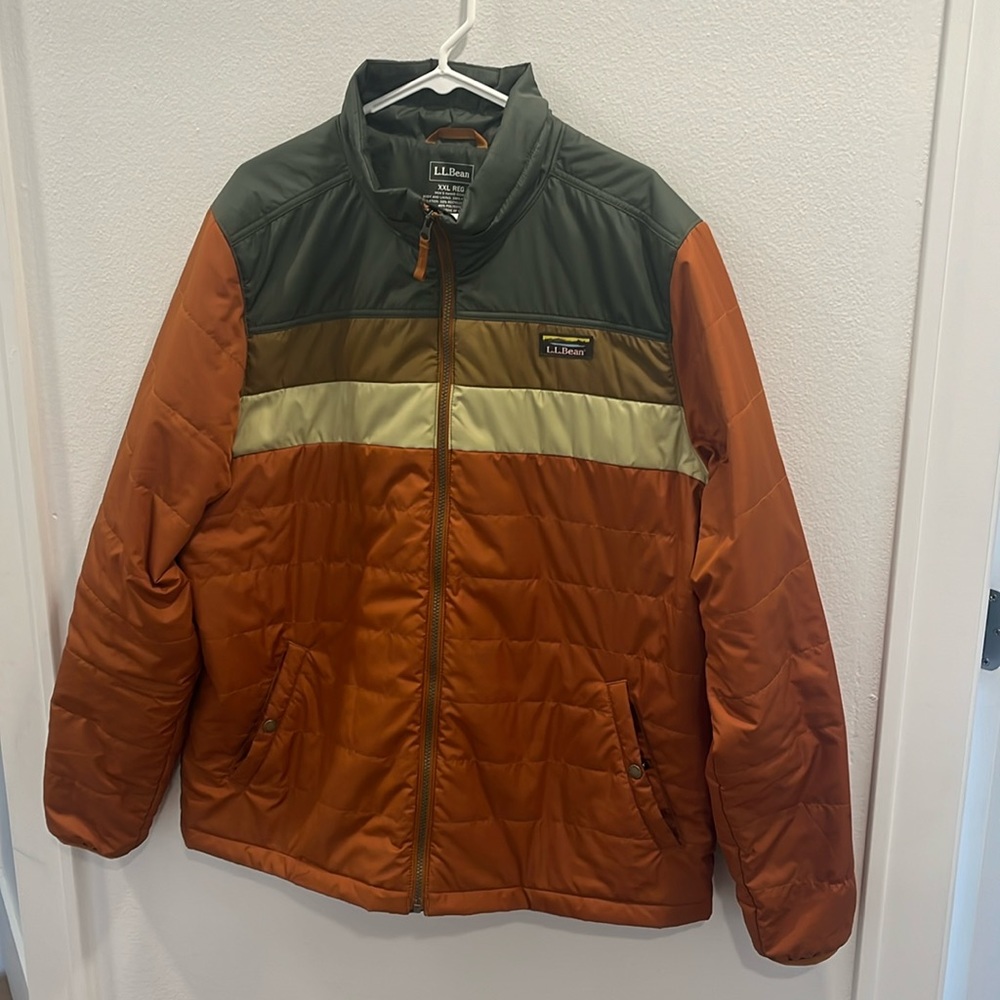 Mens XXL LL Beans zip up retro jacket